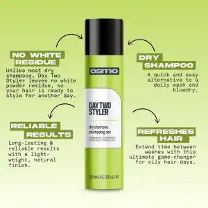 Osmo Day 2 Styler Dry Shampoo 200ml (Dry Shampoo) - Image 3