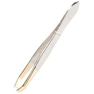 SP Gold Tipped Claw Straight Tweezer - Image 1
