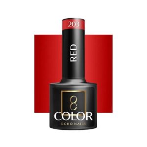 AC OCHO Nail Hybrid Nail Polish Red 203 5g - Image 1