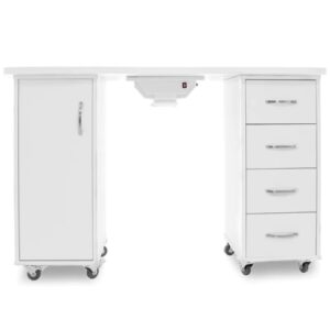 AC Desk with Two Cabinets and an Absorber White - Image 1
